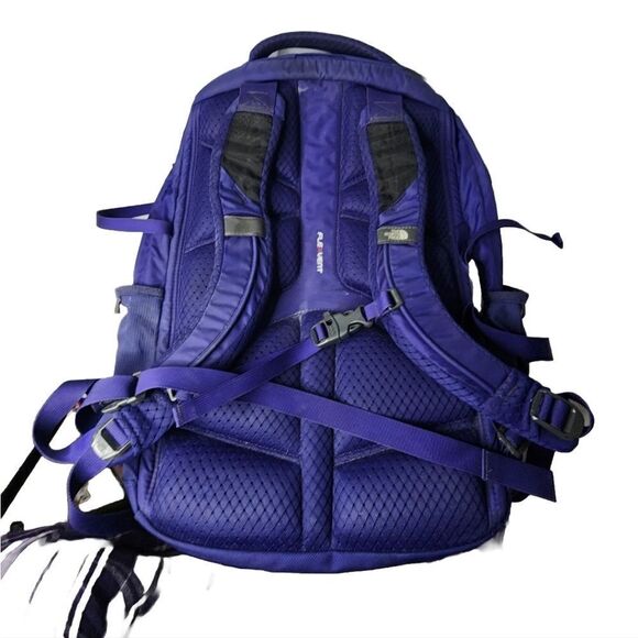 The North Face Borealis Backpack Book Bag Purple Flexvent Padded Straps - Picture 2 of 11